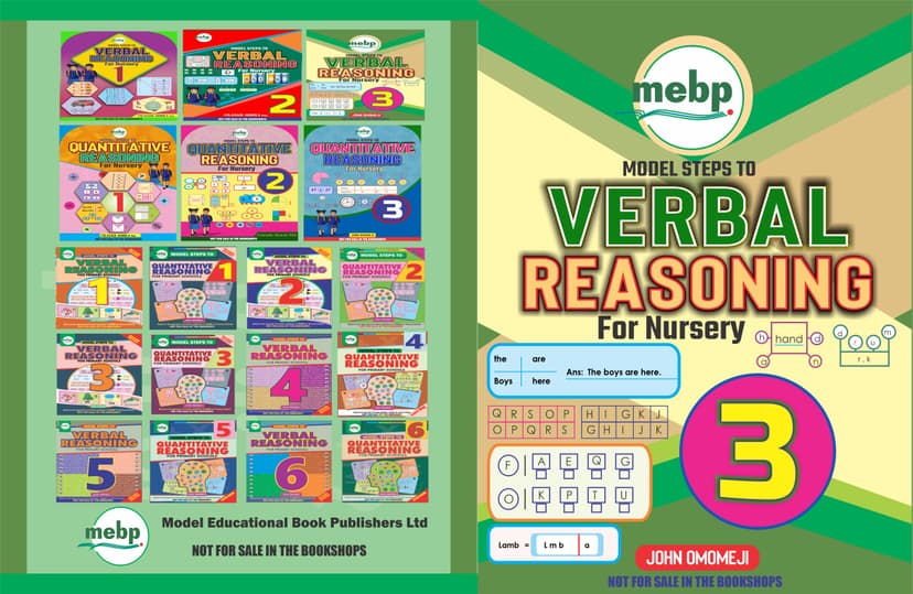 MODEL STEPS TO VERBAL REASONING For Nursery 3